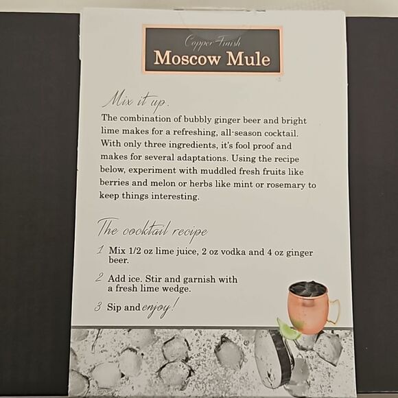 Moscow Mule Pair Of 2 Copper Finish 20oz - Picture 4 of 16